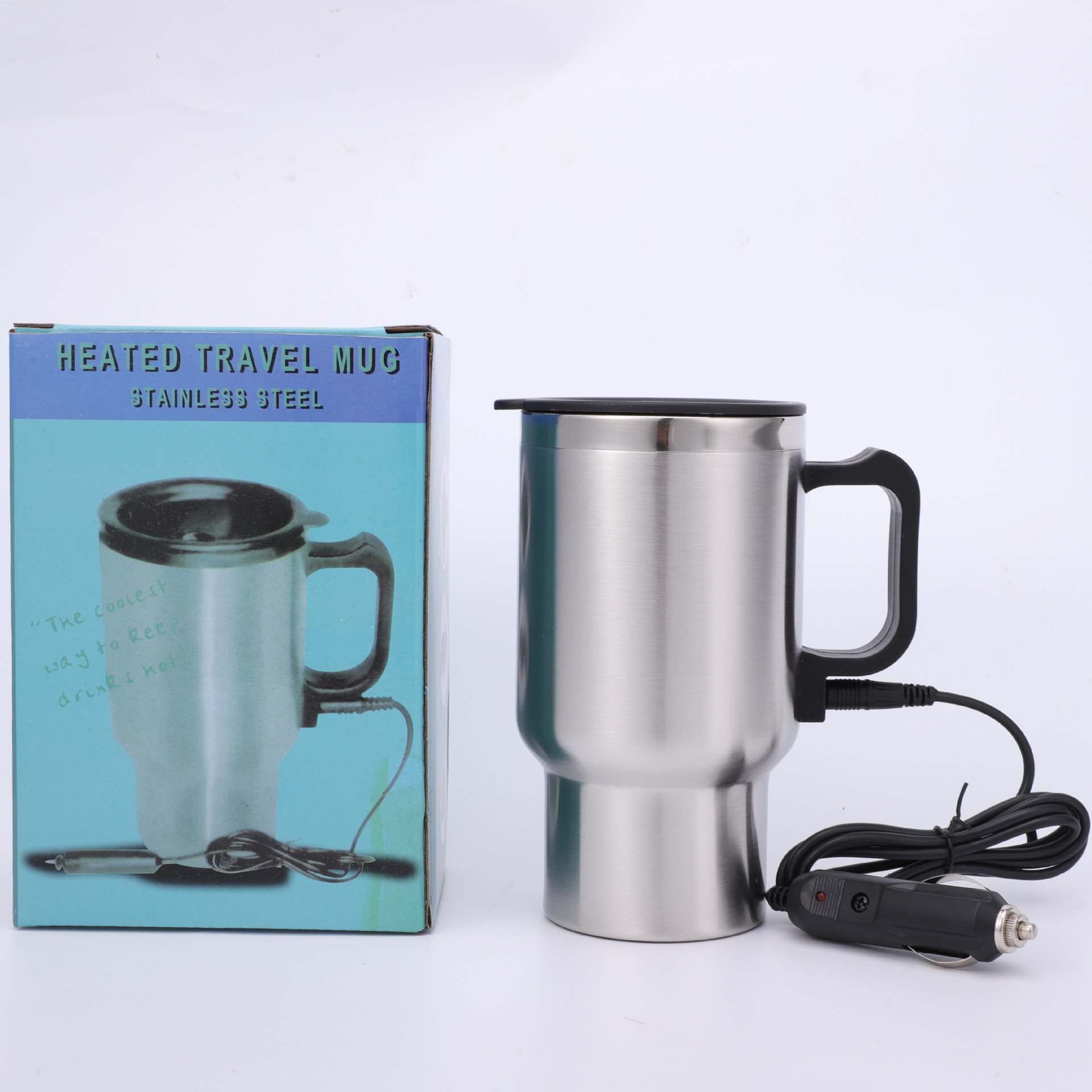 Vehicle stainless steel heating cup coffee cup