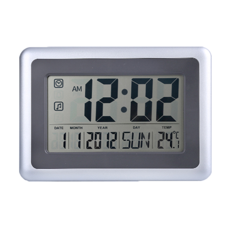 Digital clock with calendar wall clock