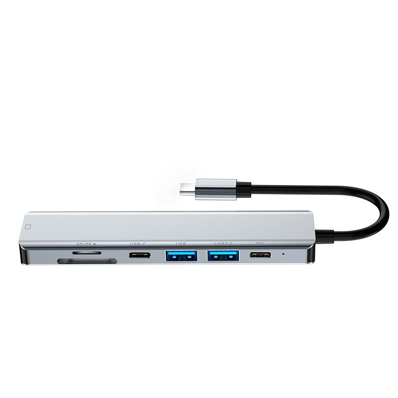 7 in 1 USB C Hub Adapter Type C 4K hdtv Converter Ethernet USB 3.0 HUB Dockstation For Macbookpro